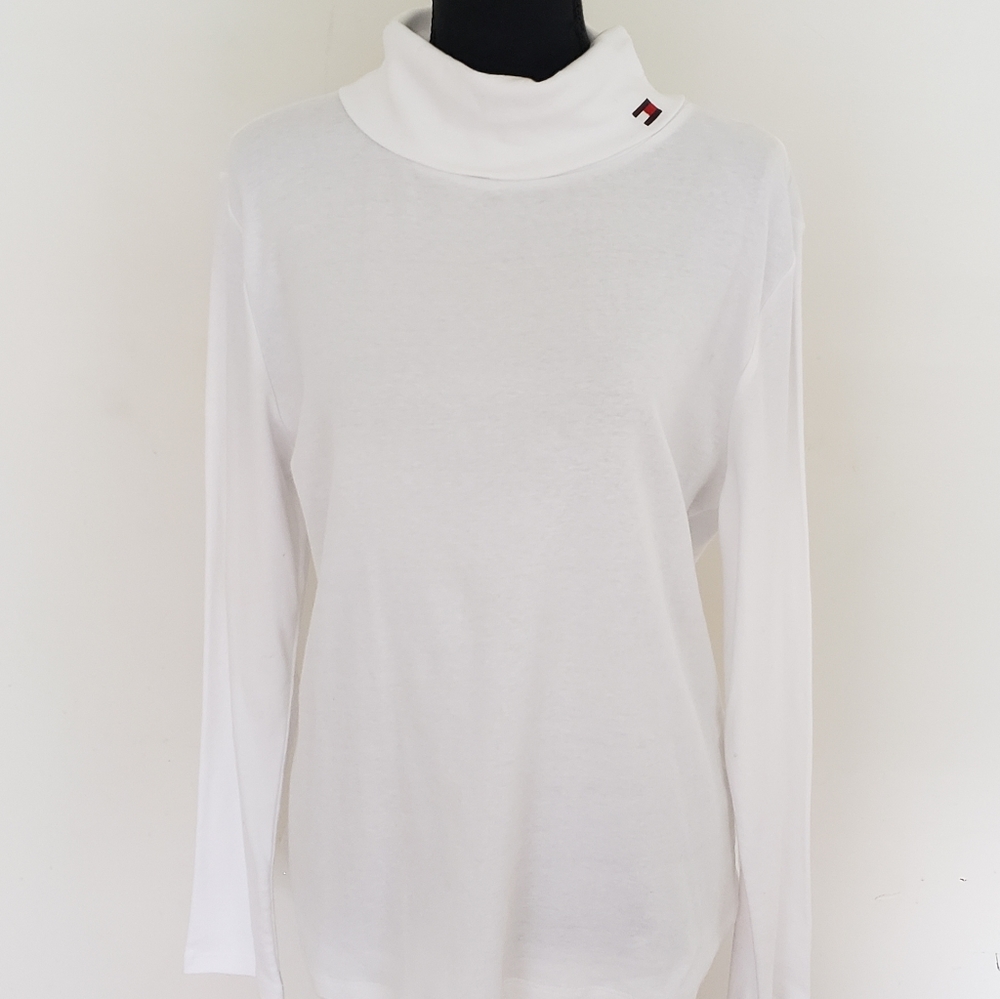 Tommy Hilfiger White Turtleneck Sweater